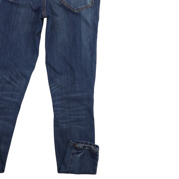 Mossimo Jeans Womens 1 Blue Jeggings High Waisted Distressed Medium Wash Denim - Picture 12 of 12